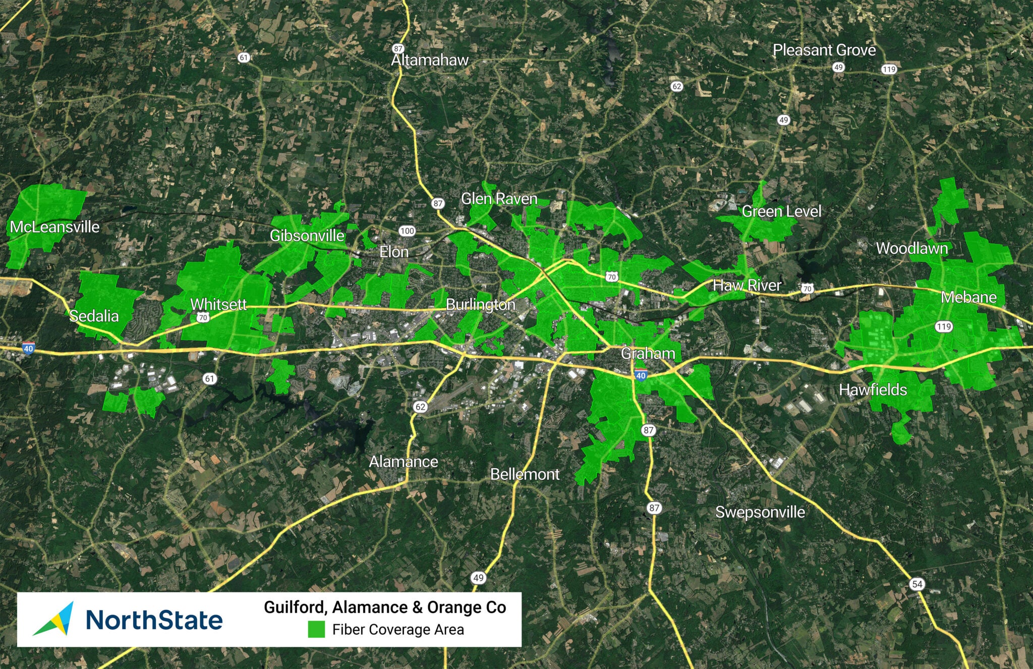 NorthState Expands to Alamance, Guilford, Orange & Wayne Co