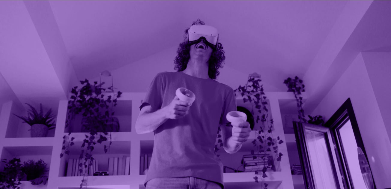 Faster Internet Uploads Playing a Virtual Reality game.