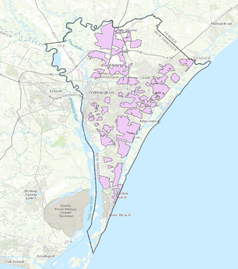 Wilmington NC coverage map