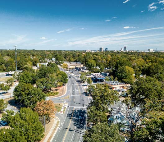 A street view of Orange County, NC