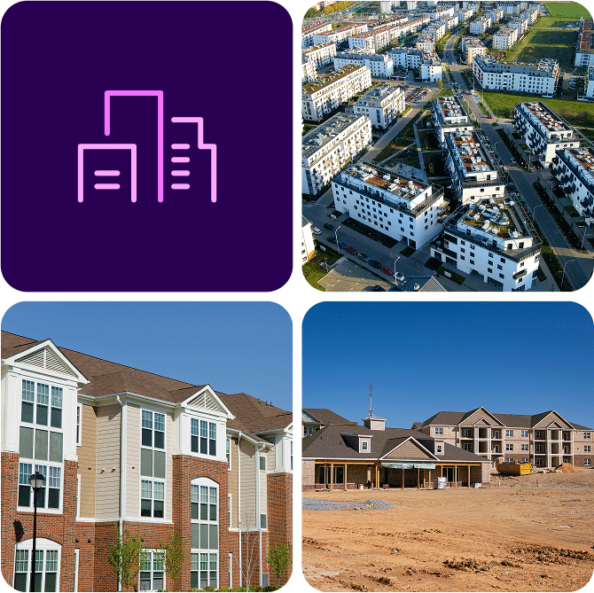 collage of apartments